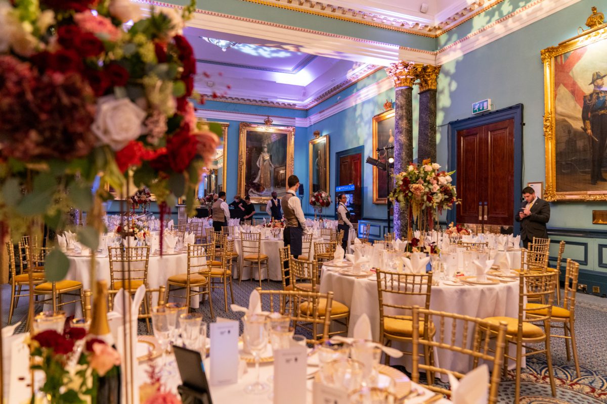 a gala dinner in the Nash room